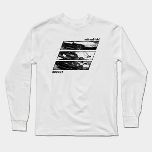 MITSUBISHI 3000GT Black 'N White Archive 2 Long Sleeve T-Shirt